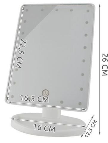 LED ogledalo 360 - 22 LED svjetla