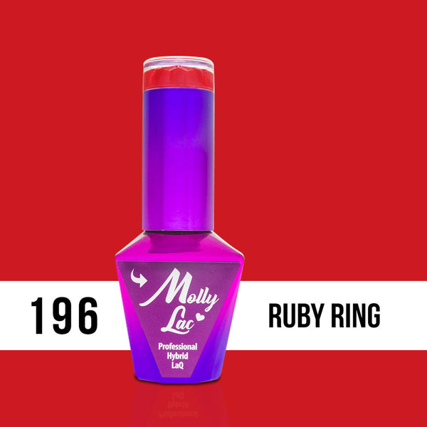 Trajni lak Molly Lac Hearts & Kisses - 196 Ruby Ring