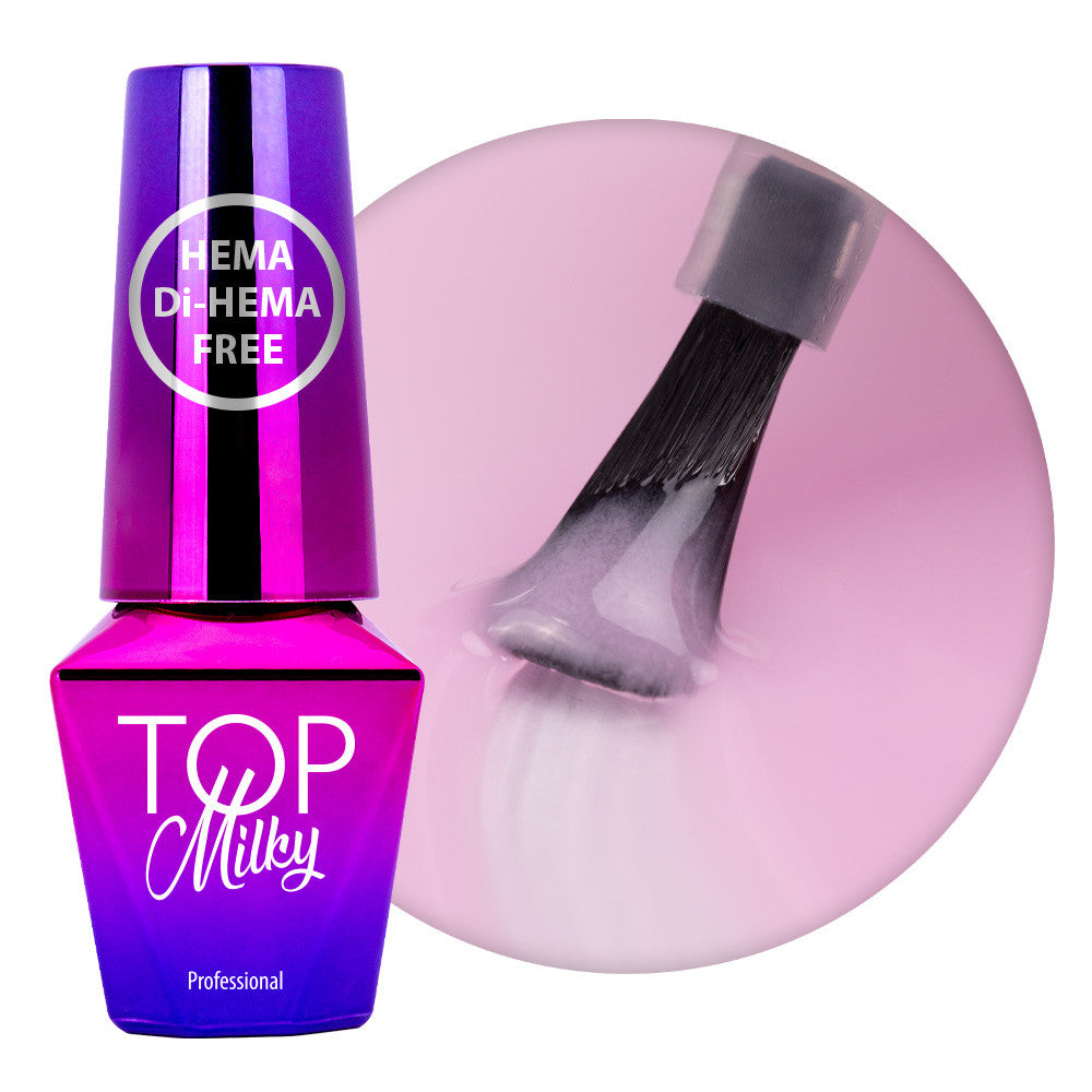 Milky top coat Molly Lac - Daisy - 10 ml - Hema/di-Hema free