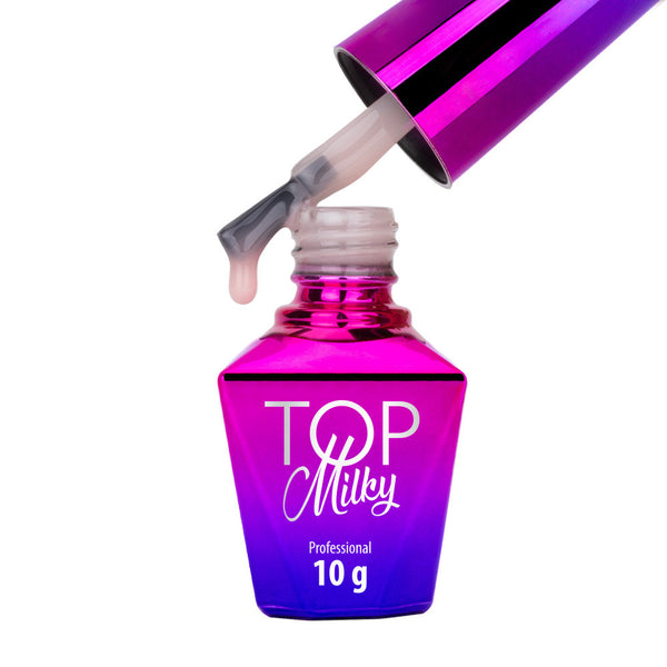 Milky top coat Molly Lac - Sepia - 10 ml - Hema/di-Hema free