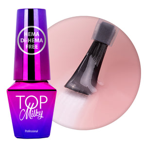 Milky top coat Molly Lac - Sepia - 10 ml - Hema/di-Hema free