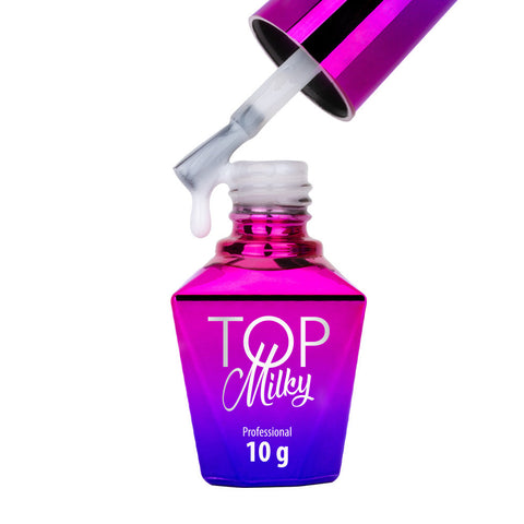 Milky top coat Molly Lac - White - 10 ml - Hema/di-Hema free
