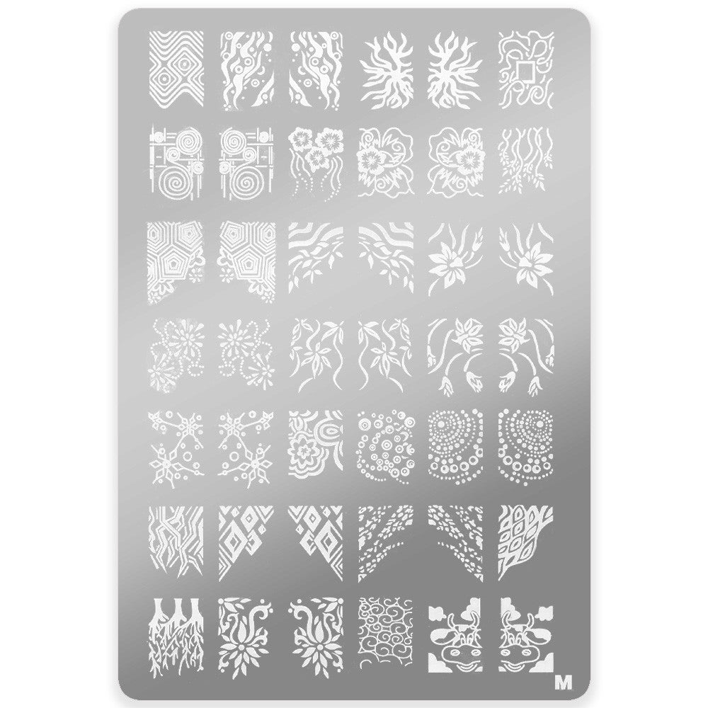 Šablona za nail art velika - M