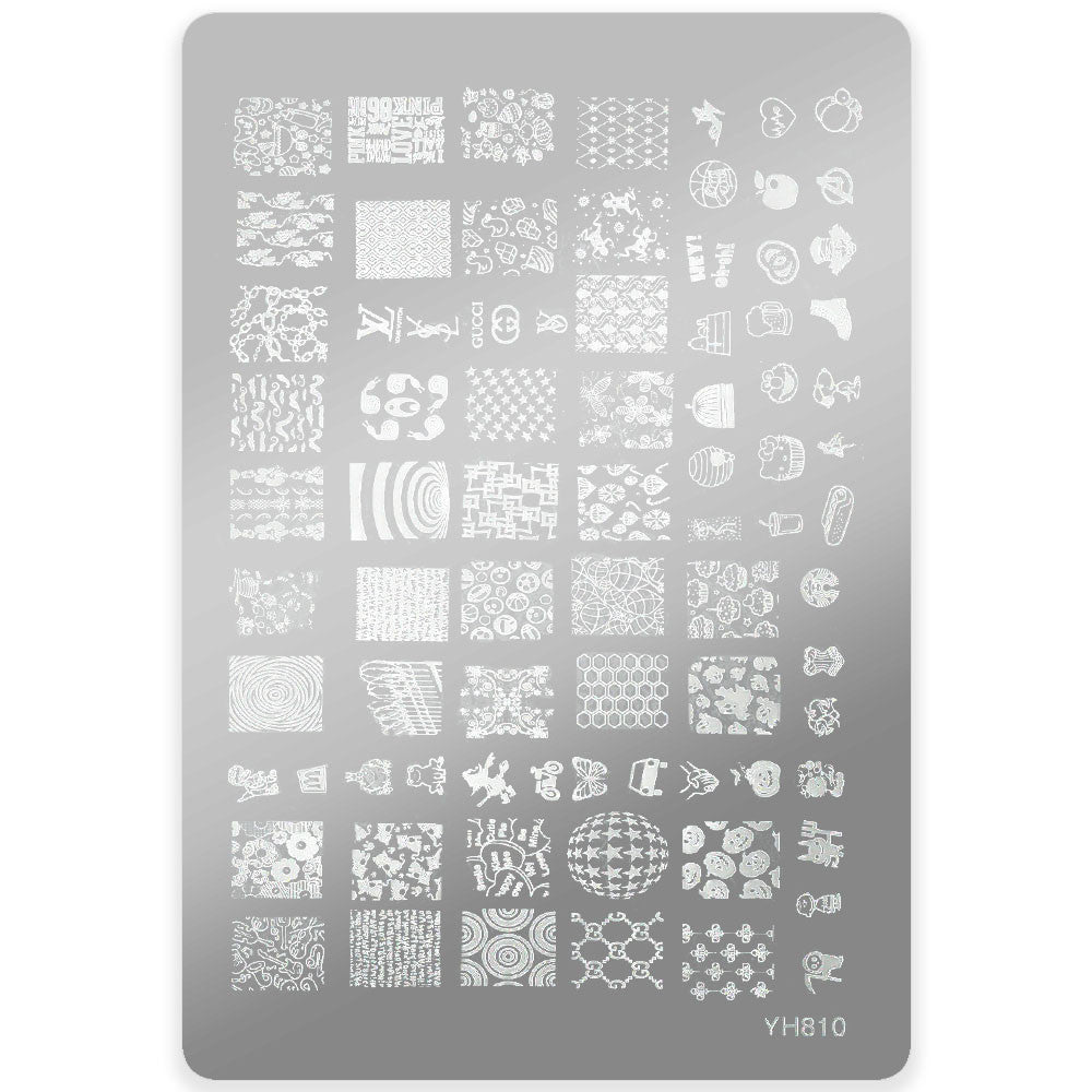 Šablona za nail art velika - YH810